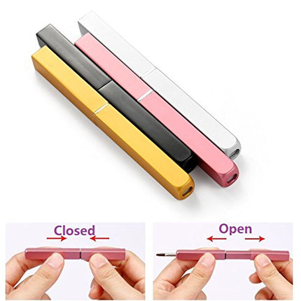 Exquisite Professional Lip Brush Applicators-Retractable Lipstick Brushes- Lipstick Gloss Makeup Brush Tool For Women and Girls (Pink)