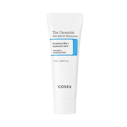 COSRX Mini Ceramide Skin Barrier Moisturizer for Face with 7 Ceramides, Hyaluronic Acid & Panthenol for All Skin Types, 0.34 fl.oz, Korean Skin Care