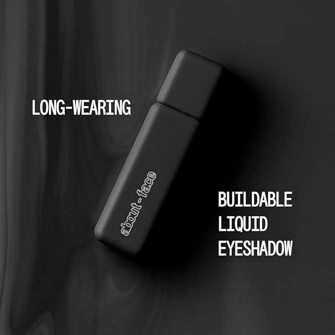 about-face Matte Fluid Eye Paint Art of Darkness – High-Pigment Liquid Eyeshadow, Long-Lasting, No-Budge Matte Finish, Vegan & Cruelty-Free (Matte Black)