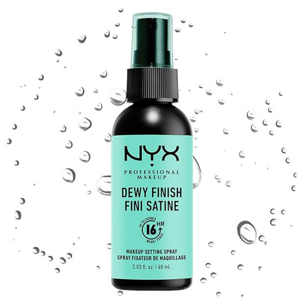 NYX PROFESSIONAL MAKEUP Makeup Setting Spray - Dewy Finish, Long-Lasting Face Mist for up to 16HR Wear, Vegan Formula
