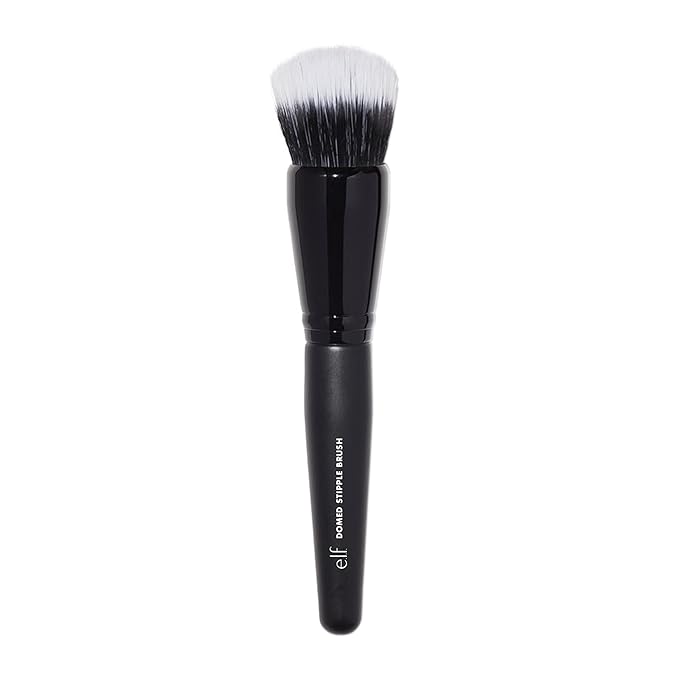 e.l.f. Domed Stipple Brush, Makeup Brush For Blending Product Into Skin, Creates A Soft Focus Effect, Made With Synthetic Bristles