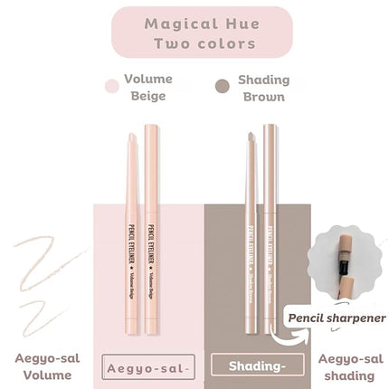 [thebom] AegyoSal Eyeliner Under-Eye Enhancing Pencil Highlighter Eye Makeup (Shadow Brown)