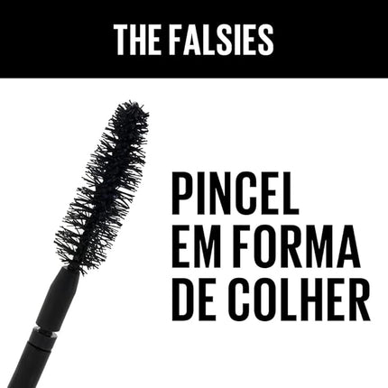 Maybelline Volum' Express The Falsies Washable Fiber Mascara, Volumizing and Separating Make Up Formula, Very Black, 1 Count