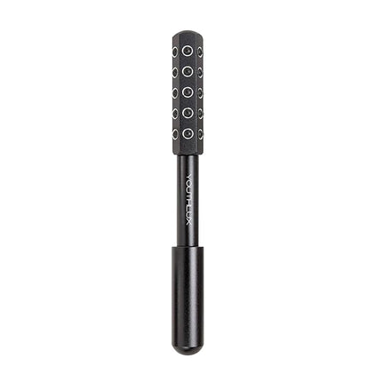 Radiance Roller – Germanium Stone Facial Massage Tool for Lifting, Sculpting, De-Puffing, Glow Boost, Energizing & Cooling Effect (Black)