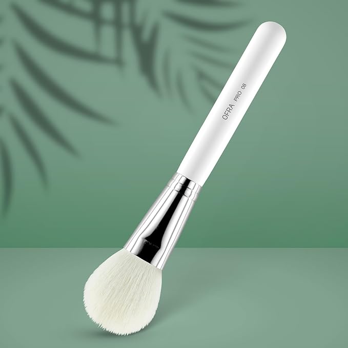 OFRA Makeup Brush #8 Powder - Powder Brush for Pressed, Loose Setting, Blush, Bronzer and Contour - Fluffy Makeup Brush