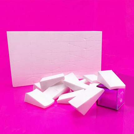 Artist's Choice 500 Pack Makeup Sponge Mini Applicator Wedges, Triangle Cosmetic Sponges for Foundation, Blush, Eye Shadow, Blending and Smoothing, Disposable, Latex Free