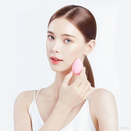 15 Pcs Makeup Sponges Set - 3 Shapes Multi-Colored Soft Cosmetic Sponges for Liquid, Cream & Powder Foundation, Concealer (Pink/Nude/Purple/Green/Blue)