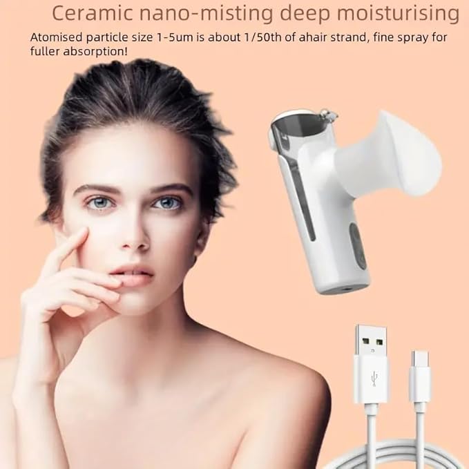 Heated Eye Mist Sprayer – Portable Eye Steamer for Dry Eye Relief Warm Compress Eye Device – Rechargeable Eye Moisturizer for Tired Eyes and Eyelid Care