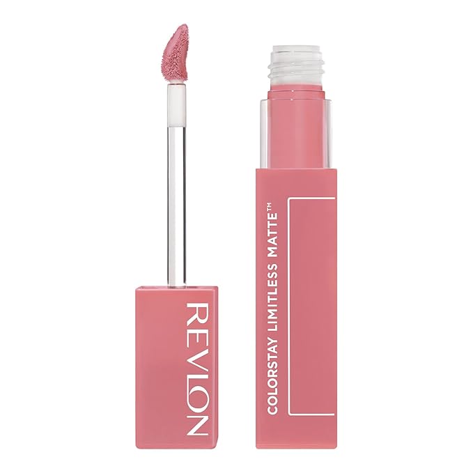 Revlon ColorStay Limitless Matte Liquid Lipstick, Vegan Formula, No-Budge, Longwear Lip Color, Long Lasting, Lightweight/Comfortable, Waterproof, 005 Strut, 0.17 fl oz