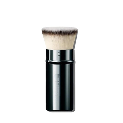 DUcare Retractable Foundation Self Tanner Brush Flat Top Kabuki Brush for Liquid, Cream and Powder Face Makeup With Aluminum Handle
