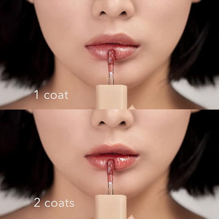 House of Hur Glowy Ampoule Tint with Honey & Vitamins | Hydrating & Vibrant Lip Color (4 Colors) - Deep Rose