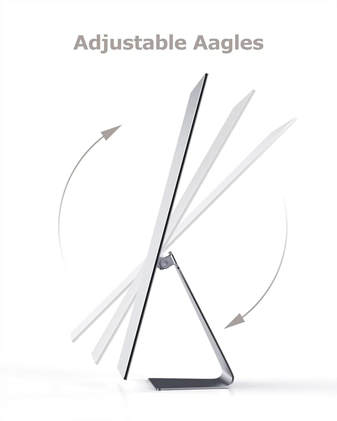 Rectangular Makeup Mirror, 12 Inch Metal Desk Mirror, Table Mirror with Stand, Vanity Mirror for Counter, Bedroom, Bathroom, Dorm