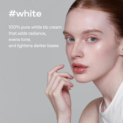 glow breathable blemish balm #white | light-coverage bb cream & tinted moisturizer | skincare-like finish with green tea leaf water infusion | healthy radiant non-comedogenic | 1 fl oz