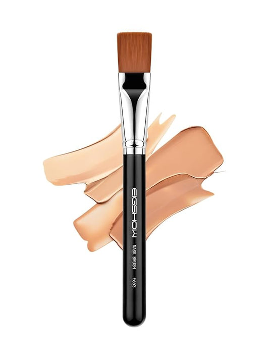 Mask Brush, EIGSHOWBEAUTY Facial Mask Brush Wood Handle Premium Soft Face Mask Application Foundation Brush Cosmetic Tools for Women, Girls Body Lotion, Mud, Clay, Charcoal Mixed Mask