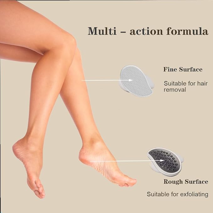 Professional Crystal Hair Remover - Nano Glass Epilator & Exfoliator 2-in-1 | Chemical-Free & Reusable | Painless Alternative to Waxing/Shaving