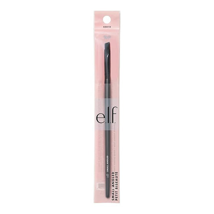 e.l.f. Small Angled Brush, Creates Even, Thin & Straight Lines, Great For Applying Lip Color, Eyebrow Color & Eyeliner, Vegan & Cruelty-Free