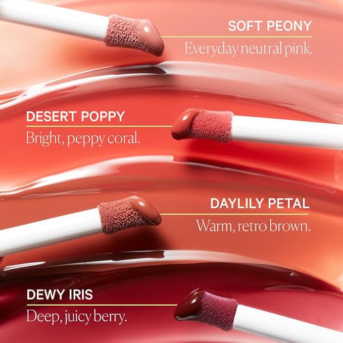 Well People Lush Lip Tinted Oil, Moisturizing Lip Oil For Nourishing & Conditioning Lips, Adds Sheer Color, Vegan & Cruelty-free, Desert Poppy