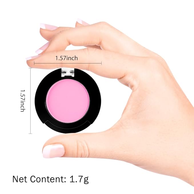 Monochrome Pressed Matte Eyeshadow Palette, Matte Pink Pressed Eyeshadow Waterproof Neutral Powder For Old Women, Mini Eyeshadow, Sombras Para Ojos, Talc, Paraben & Cruelty Free