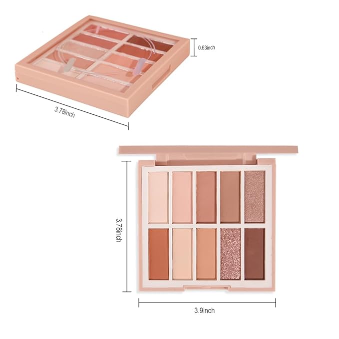 Neutral Nude Eye Shadow Palette,Matte Nude Pink Light Color Cream Eyeshadow Palette,Make Up Pallets for Women Natural Eyeshadow for Eyes Long Lasting Naturing-Looking