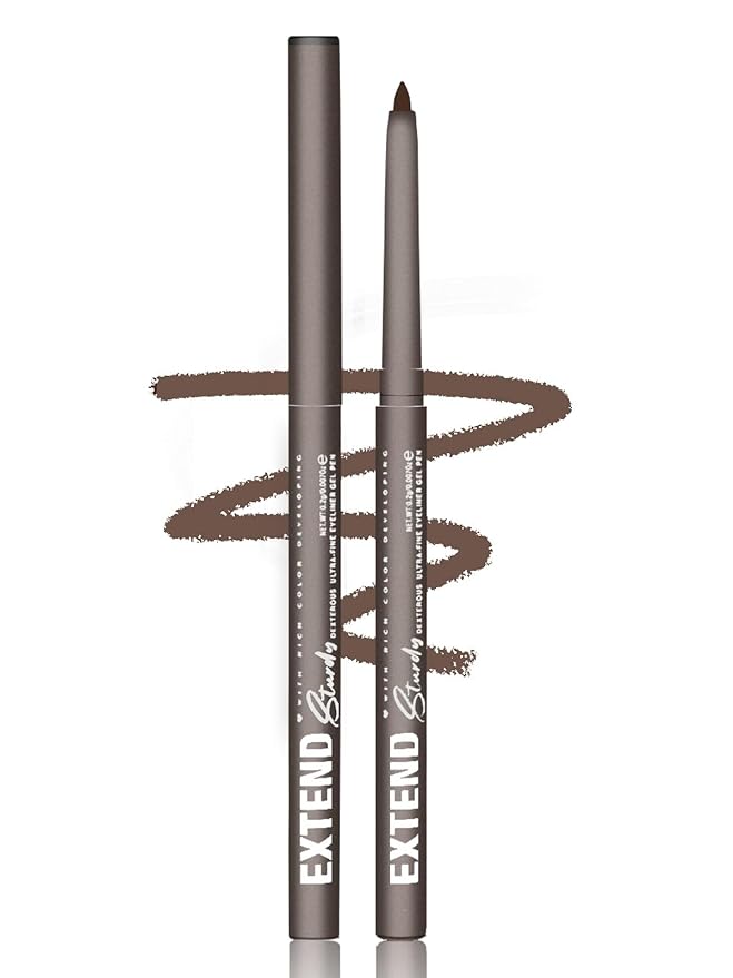 Grey Gel Glitter Eyeliner Pencil, Metallic Waterproof Smudge-Proof Creamy Retractable Smooth Eye Liner pencil, Hypoallergenic Long Lasting Eyeliner Brightener Pen Crayon Eye Makeup Gift for Women#10