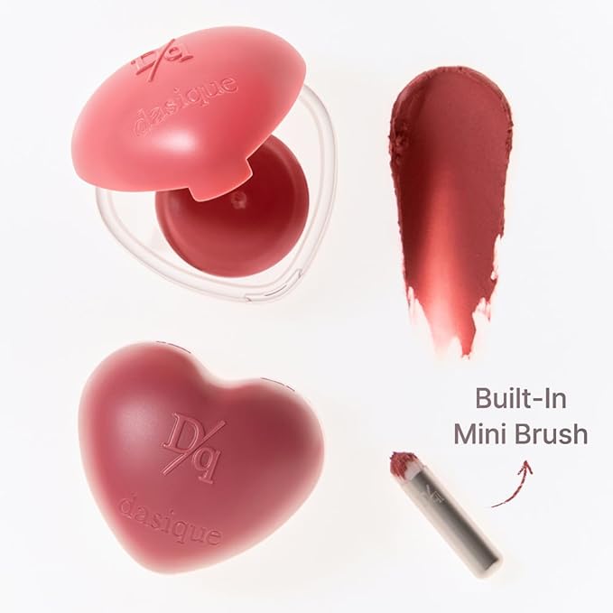 Dasique Souffle Color Pot Special Set #09 Haze Rosy- 0.22 Ounce Makeup Blush, Buildable, Built-In Mini Brush, Multi-Use For Cheek and Lip