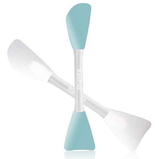 Mask Applicator Silicone Face Brush Face Mud Cream,Clay Mask,DIY,Modeling Mask Brushes DIY Mud Mixing Spatula Double-end Handheld Scoop Skin Care Make up Foundation Gel Cosmetic Tools