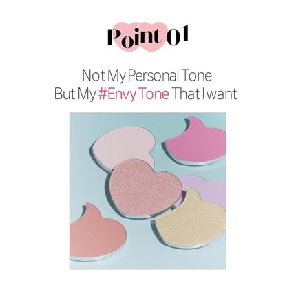 ETUDE Heart Pop Duo Blush, Pink & Purple Cheek Colors, Natural Glow & Glossy Finish, Lightweight Layering Formula, Korean Makeup Artist Collab, Compact 0.2 oz – Embipale