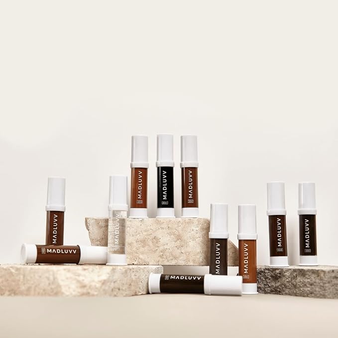 MADLUVV Professional Makeup Pigment for PMU Brow Artistry, Made in the USA, Vegan, Cruelty-free, Non-Toxic, Gel Consistency & High Retention - Deluxe Set / 10 Pigment Colors + Shading Solution