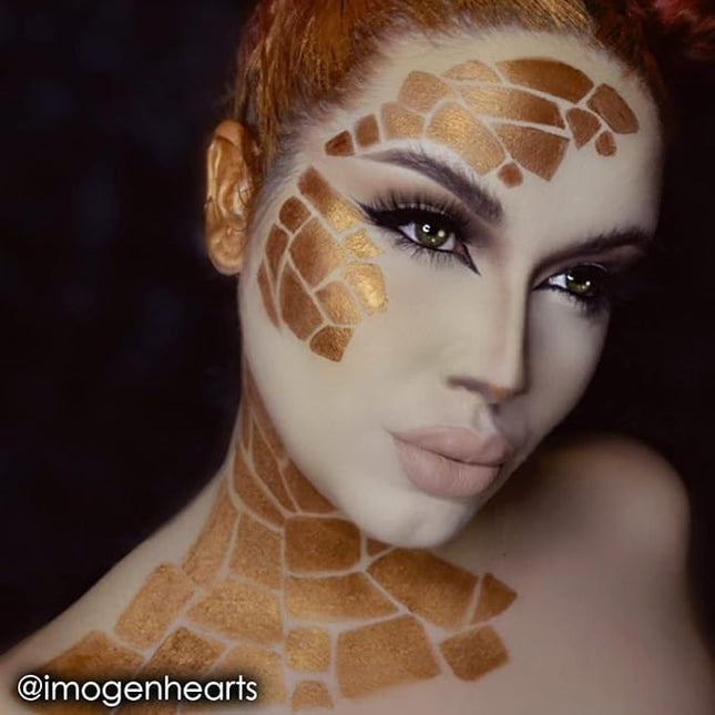 Mehron Makeup CreamBlend Stick | Face Paint, Body Paint, & Foundation Cream Makeup | Perfect for Halloween .75 oz (21 g) (Gold)