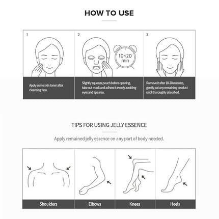 I'M SORRY FOR MY SKIN Jelly Face Mask Korean Skin Care, Hydrating & Calming after Sun Exposed, Self Care Items for Soothing and Sensitive Types, Gifts for Women, Pack of 10 (Cooling SOS Soothing Mask)