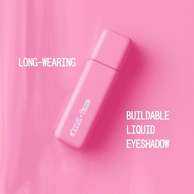 about-face Matte Fluid Eye Paint On Pointe – High-Pigment Liquid Eyeshadow, Long-Lasting, No-Budge Matte Finish, Vegan & Cruelty-Free (Baby Pink)