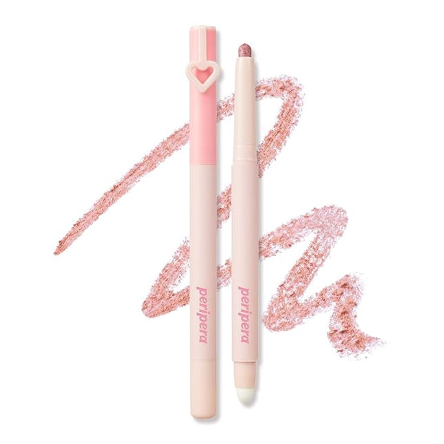 Peripera MOOD IN SHADE EYE STICK, Built-In Applicator (Smuger), Smudge-Proof, Easy Application, Creamy Shimmer Texture Eye Shadow Stick (P04 GLORY BERRY)