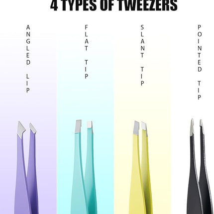 Eyebrow tweezers with intial for Women Facial Hair, Best Gifts for Teen Girl/Daughter/Friend/Mom/Bridesmaid/Wife/Girlfriend, Unique Gift for Birthday/Anniversary/Mothers Day/Valentines Day/Christmas