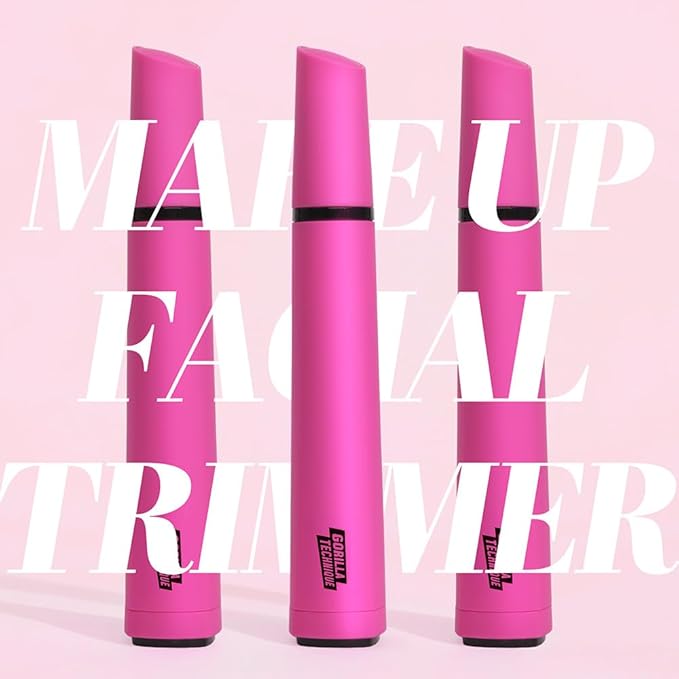 Gorilla Technique Facial Hair Removal for Women, Painless 2 in 1 Eyebrow Razor & Facial Hair Remover for Upper Lip, Chin & Peach Fuzz for Smooth Skin, K-Beauty Inspired Korean Skin Care