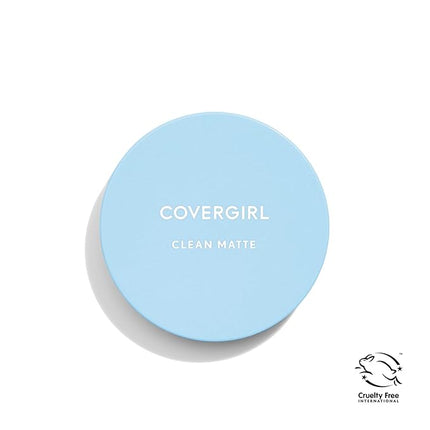 COVERGIRL Clean Matte Pressed Powder, Medium Light 535, 0.35 Oz, Pack of 1 (Packaging May Vary)
