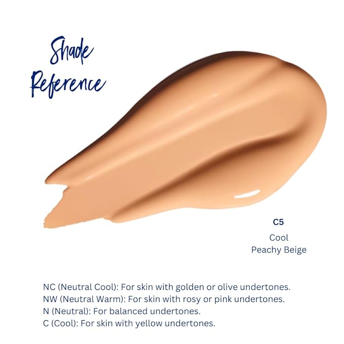 Best Bronze Bombshell Body Makeup - Tattoo Cover Up Makeup & Body Foundation Waterproof - Tattoo Concealer Waterproof for Scars, Varicose Veins Cover Up & Leg Foundation (C5 Peachy Beige)