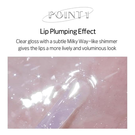 ETUDE Glaze Plump Gloss - Aurora Pink | Korean Lip Plumper, Volumizing Glaze, Vegan Certified, Shimmer, Glittering Daily Makeup. Sparkling Blue, Korean Makeup, Kbeauty, Perfect for Gift