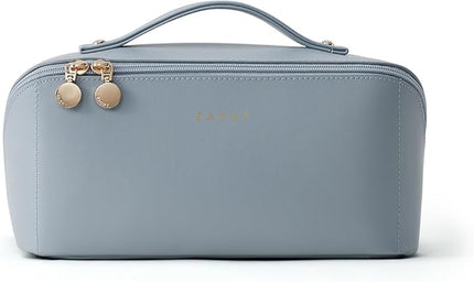 EACHY Travel Makeup Bag,Large Capacity Cosmetic Bags for Women,Waterproof Portable Pouch Open Flat Toiletry Bag Pattern Makeup Bag