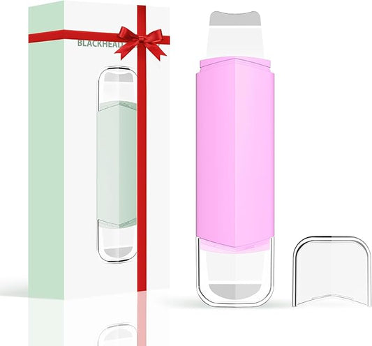 Blackhead Remover Tool Face Scrubber: PETYDOOT Double-Headed Face Spatula Skin Scrubber, Nose Pore Cleaner Blackhead Remover for Facial Deep Cleansing Skin Care Tool for Men & Women (Pink)