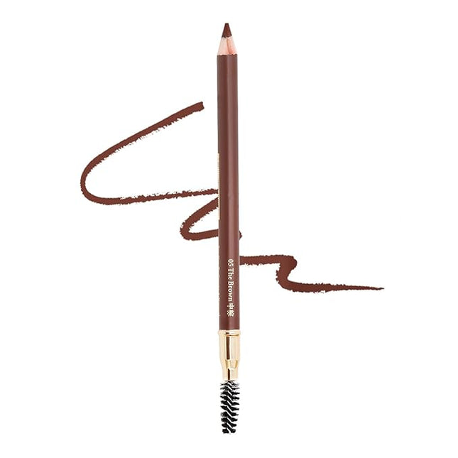BODERMINCER 1pcs Eyebrow Pencil Longlasting Waterproof Durable Liner Eyebrow 5 Colors to Choose (5# Brown)