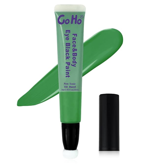 Go Ho Green Face Paint,Waterproof Oil Based Cream Green Face Body Paint Stick for Halloween Cosplay SFX Hulk Witch Gamora Zombie Makeup