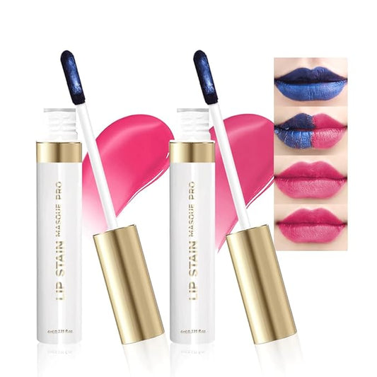 Lip Liner - Peel Off Lip Stain | Long Lasting Matte Lip Tattoo | Transfer Proof, Hydrating Formula with Hyaluronic Acid & Vitamin E | Vegan & Cruelty-Free | Ideal for All Skin Types(3+8# 2PCS)