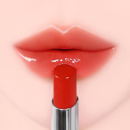 YNM Candy Gloss Balm 3g (03 CRIMSON CHILI, 3g) (+9 colors) K-beauty, Tinted, Color Lipstick Balm, Glossy, Moisture, korean, Jello lips, Non-Sticky and Long-lasting