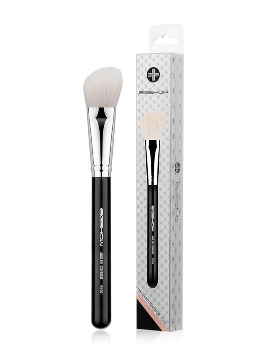 Contour Brush, EigshowBeauty Angled Blush Makeup Brush with Premium Luxe Saikoho Goat Hair Bristles, Foundation Brush for Cream, Powder and Liquid Makeup Blending - F610