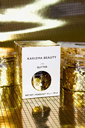 Gold Rockstar Chunky Glitter ✮ Large 30g Jar KARIZMA BEAUTY ✮ Festival Glitter Cosmetic Face Body Hair Nails