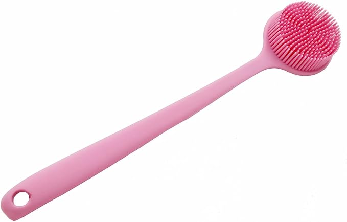 Silicone Body Scrubber, Long Handle Back Scrubber for Shower, Silicone Body Brush Shower Scrubber for Body, Shower Srush Back Brush Body Exfoliator
