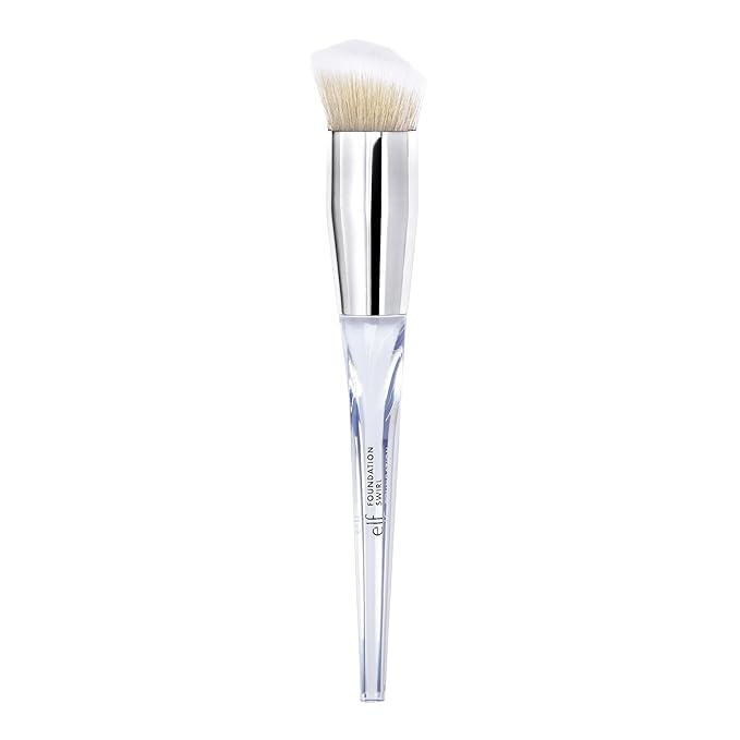 e.l.f. Precision Swirl Foundation Brush, Blends Liquid Foundation Smoothly Onto Skin, Triangular Handle For Ultimate Control, Vegan & Cruelty-Free