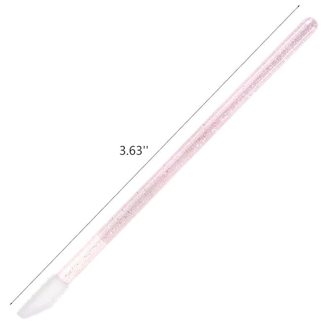 100 Disposable Lip Brushes, Lipstick Applicator, Lip Gloss Wands Pink Tbestmax