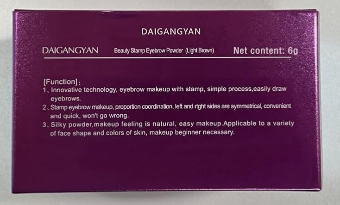 Boobeen Eyebrow Seal Stamp Powder - Waterproof 3 Seconds Eye Make Up Nature Coloring Kit - Creates Natural Looking Brows for Makeup Beginners