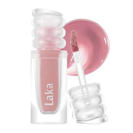Laka Maxi Glayer Tint 3.8g/0.13oz, Glass Layer of Gloss, Ultra Glow & Vivid Layerable Pigments, High Shine Lip Oil, K-Beauty (#604 Misty)